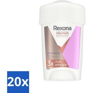 Rexona Women - Deodorant Stick - Maximum Protection Confidence - Anti-transpirant - 45 ml - Bulkverpakking - 20 stuks