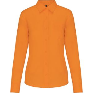 Kariban Overhemd in onderhoudsvriendelijk polykatoen-popeline dames K549 - orange - XS