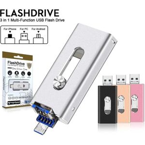 1 stuk 64GB USB Photostick – Geheugenstick met Hoge Snelheid – Geschikt voor iPhone, Android, iPad, Windows & Mac – Externe Opslag en Automatische Back-up voor Foto’s, Video’s en Bestanden – Fotobewaarstick & Telefoon Opslaguitbreiding