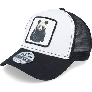 Hatstore- Geometry Panda Patch White/Black Trucker - Iconic Cap