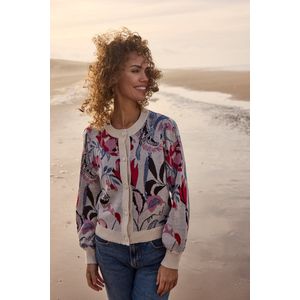 Bloomings - Vest SLK20-8782 - Damesvest - Bloemenprint