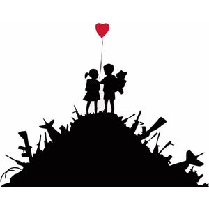 BANKSY Kids on Guns Hill Canvas Print