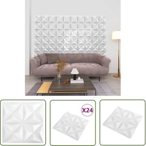 The Living Store 3D-wandpanelen - 50 x 50 cm - EPS - Origamiwit