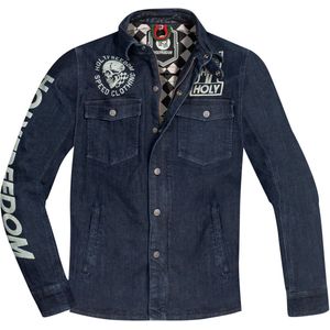 HolyFreedom Genoa Stampato Blauw Textiele Motorjas - Maat S - Jas