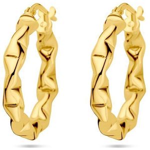 Creolen - Zilver Verguld - Geel - 1 Micron - 3.5 mm Breedte