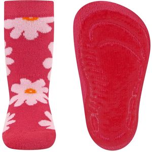 Antislipsokken Ewers - Fuchsia met Roze Margrieten - Elastisch - Siliconenzool-18/19