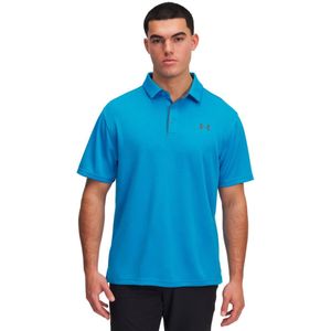 Under Armour Golf Tech Korte Mouw Poloshirt Blauw M / Regular Man