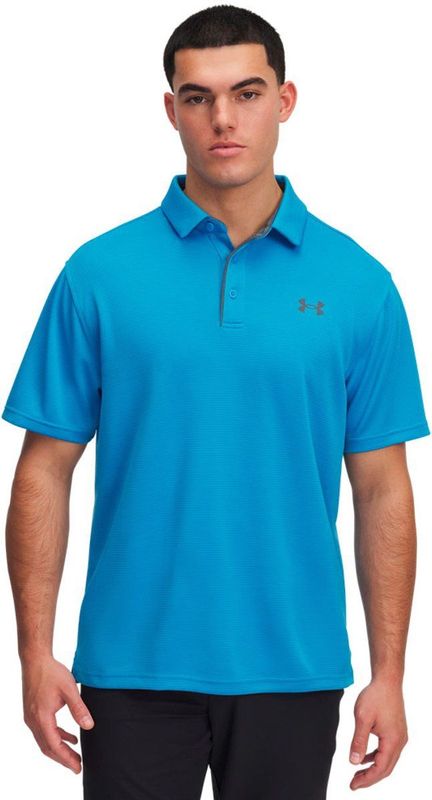 Under Armour Golf Tech Korte Mouw Poloshirt Blauw M / Regular Man