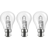 Modee B22 Halogeen Lamp Dimbaar 28W ECO - 370lm - 2700K - Warm Wit - ECO Halogeen Globe A55 - 3 stuks