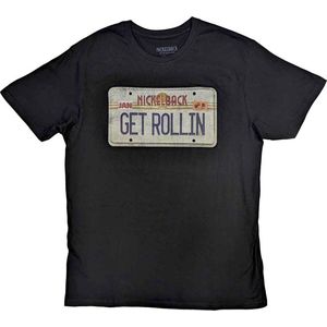 Nickelback - License Plate Heren T-shirt - M - Zwart