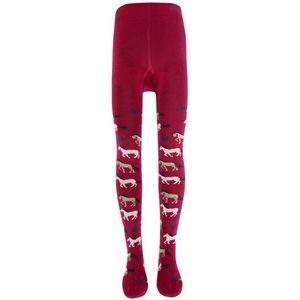 Maillot Ewers - Fuchsia/Rood met Paarden-134/146