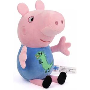 Knuffel van Peppa George - dino op het shirt - 19 cm