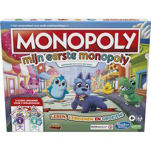 Hasbro Gaming Mijn Eerste Monopoly - Leuk gezelschapsspel voor kinderen vanaf 4 jaar