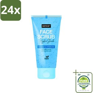 Sence - Alle Huidtypes - Gezichtsscrub - Exfoliërend - 150 ml - Voordeelverpakking - 24 stuks - Gezichtscrub - Exfoliëren