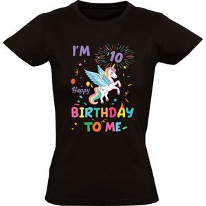 Happy Birthday 10 Jaar Meisjes T-shirt | Verjaardag | Verjaardagskado | 10e | Tien | Verjaardagsshirt | Jarig | Shirt