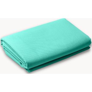 Y-NOT - Crispy Cotton Hoeslaken Topper - 90x200 - tot 15 cm matrasdikte - 100% Katoen - 180 draaddichtheid - Petrol