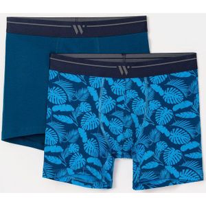 Woody Jongens-Heren set donkerblauw + bl - maat L