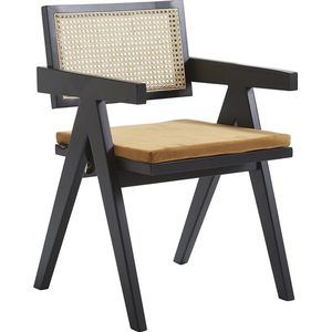 OHNO Furniture Houston - Houten Kantoorstoel - Zwart