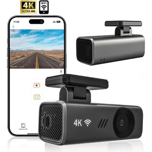 Blynk 4K Dashcam – Ultra HD Auto Camera met WiFi & App – Compact en Minimalistisch Design – Dash Cam Voorruit – Nachtzicht & Loop Recording – Eenvoudige Installatie