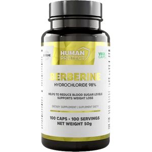 Human Protect - Berberine HCL 97% Standarized - 100 Caps
