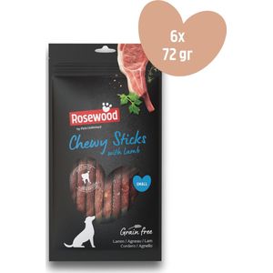 Rosewood by Pets Unlimited - Chewy Sticks - Lam - Small - 6 zakjes à 72g
