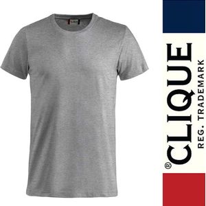 5-Pack Clique Brand Basic T-shirt Grijs Maat XXL
