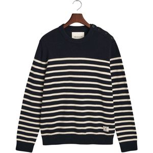 Gestreept ronde hals T-shirt van katoen Gant