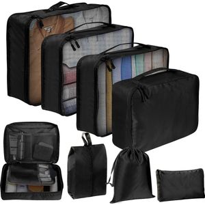 Kofferorganisatorset 8-delige pakzakken set voor koffers Waterdichte kofferorganisator Kleine reisorganisator