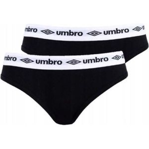 UMBRO - Ondergoed voor Dames - Slip ( 2 pak ) Zwart - Maat L