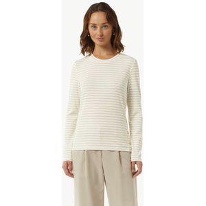 T-shirt met lange mouwen met Lurex-strepen, 01g3, 34