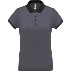 Damessportpolo 'Proact' met korte mouwen Sporty Grey/Black - XL