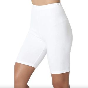 Hoogkwaliteit Dames Korte Legging / Short | Sport Legging | Wit - L