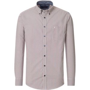 CASA MODA - Sport Casual Fit - Overhemd - Wit - Popeline, Button-Down Kraag, Easy Iron