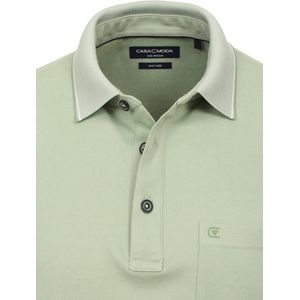 Poloshirt Met Borstzakje 3 Knoops Groen Casa Moda - XL