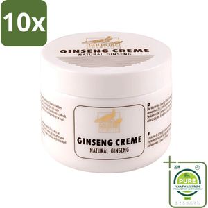 10 x Goldline - Bodycrème - Natural Ginseng - Verzorgend & Versterkend - 250 ml - Grootverpakking - Bodycrème - Ginseng - Huidverzorging - Hydraterende Crème - Revitaliserende Crème