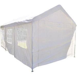 Partytent met zijwanden 3x6m PE 160 gr/m2 - wit