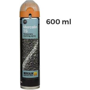 Mercalin TS tijdelijke markeringsverf - spuitbus 600ml oranj