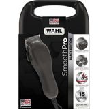 Wahl - Smooth Pro - Tondeuse - Zwart - 1 tot 25 mm snijlengte met opzetkammen set