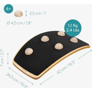 Verstelbare Houten Rug Stretcher voor Lenden- en Ruggensteun - Ideaal voor Je Postuur