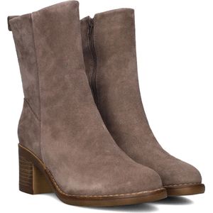 Omoda 2581-09 Enkellaarsjes - Enkelboots met rits - Dames - Taupe - Maat 36