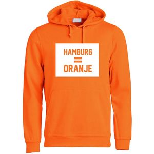 Hamburg is Oranje Hoodie | Nederlands Elftal | EK Duitsland 2024 | Voetbal | Unisex | Trui | Sweater | Hoodie | Capuchon