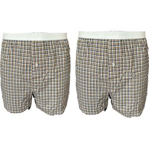 Embrator mannen Boxershorts 2-stuks geruit maat XL