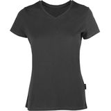 HRM Women´s Luxury V-Neck Tees HRM202 - Dark Grey - XS