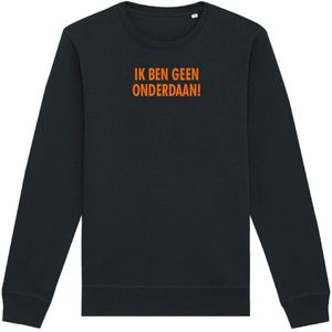 Ik ben geen onderdaan Koningsdag sweater zwart - XXL - soBAD. - Koningsdag - Unisex - Oranje - Voetbal - Nederland