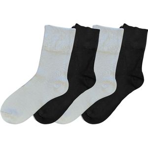 green-goose® Bamboe Sokken Luxe Donker | Geparfumeerd | Maat 39-42 | 4 Paar Gemengde Kleuren | Zacht en Ademend