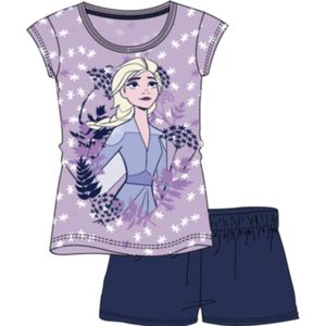 Disney Frozen 2 pyjama met korte mouw - paars - blauw - maat 128 cm / 8 jaar