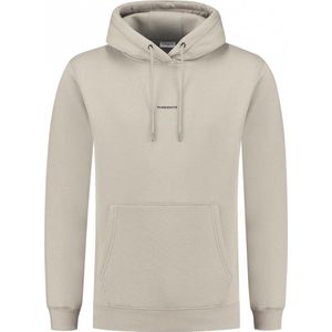 Purewhite - Heren Loose Fit Sweaters Hoodie LS - Taupe - Maat XS
