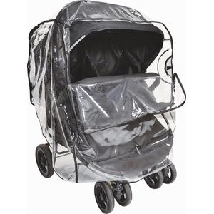 Universele regenhoes voor dubbele kinderwagen / Bescherming tegen water en wind Kinderwagenaccessoires