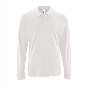 SOL'S Men´s Long-Sleeve Piqué Polo Shirt Perfect L02087 - White - XXL