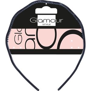 Basic golvende haarband zwart